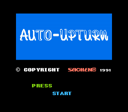 Auto-upturn (Homebrew) — Title screen